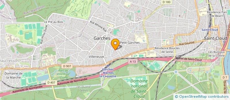 localisation de l'entreprise PSY'CHIEN FRANCE à GARCHES