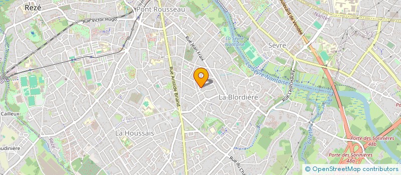 localisation de l'entreprise PSY OUEST  REZE