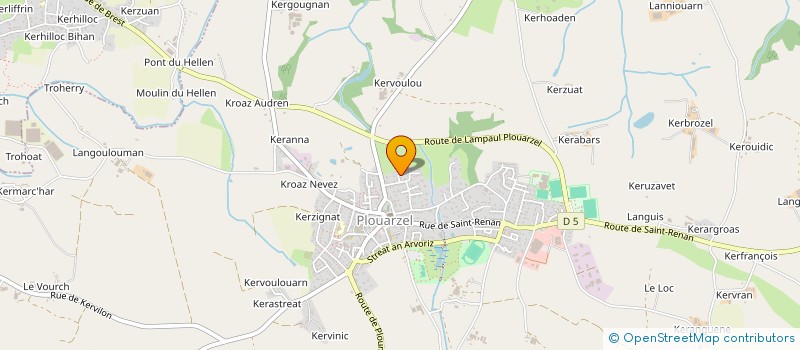 localisation de l'entreprise PSY4  PLOUARZEL