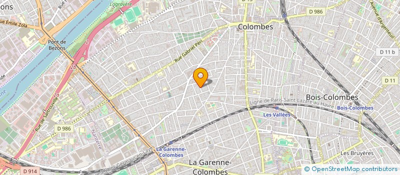 localisation de l'entreprise PSYCH'EVOLUTION à COLOMBES