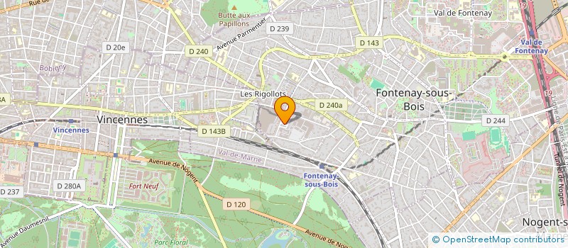 localisation de l'entreprise PSYCHOEDUCATIVE ANAROZE à FONTENAY-SOUS-BOIS