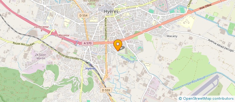 localisation de l'entreprise PSYCHOMOTRICIENS DU VAR à HYERES