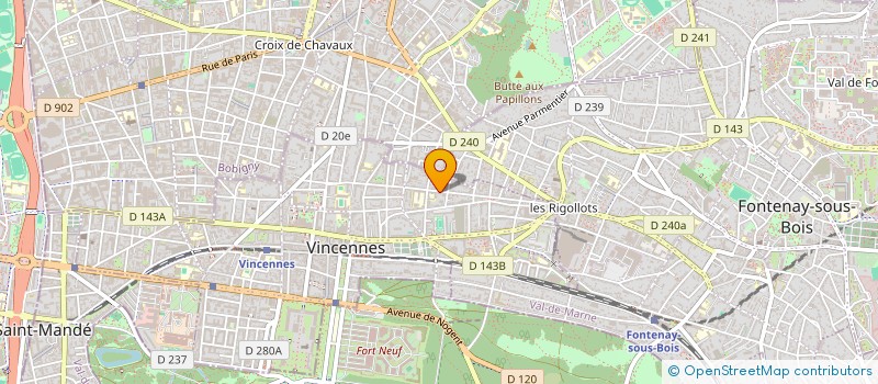 localisation de l'entreprise PSYCHOMOTRICITE ACTION ET SOLIDARITE AU MAROC à VINCENNES