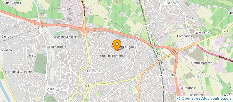 localisation de l'entreprise PSYCHOR  BEZIERS