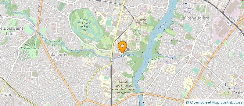 localisation de l'entreprise PSYCHOSOCIOLOGIE RECHERCHE ETUDE ACTION  NANTES