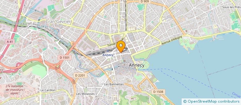 localisation de l'entreprise PSYLAC à ANNECY