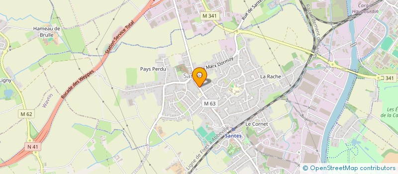 localisation de l'entreprise PSYSANTE  SANTES