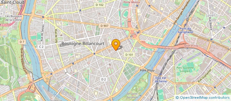 localisation de l'entreprise PT CAPITAL  BOULOGNE-BILLANCOURT