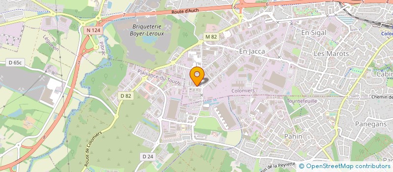 localisation de l'entreprise PT CHARPENTE à COLOMIERS