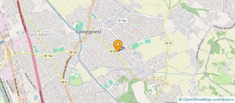 localisation de l'entreprise PT SYNERGI  CASTELGINEST