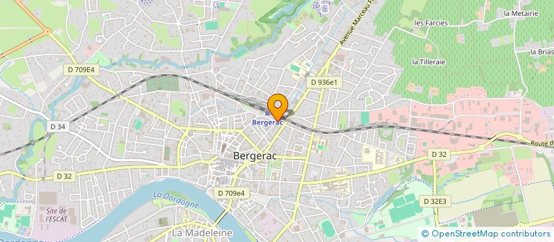 localisation de l'entreprise PTAB INVEST à BERGERAC
