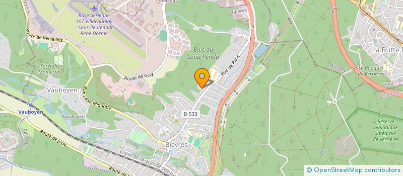 localisation de l'entreprise PTAH  BIEVRES