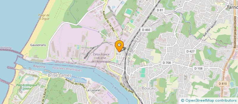 localisation de l'entreprise PTAH DJ'S  TARNOS