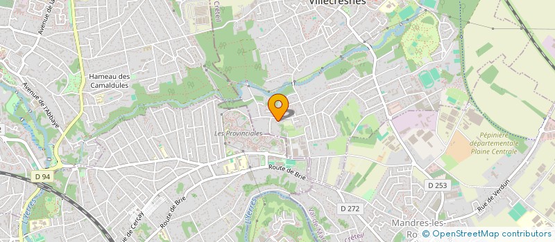 localisation de l'entreprise PTAH PRODUCTION  VILLECRESNES