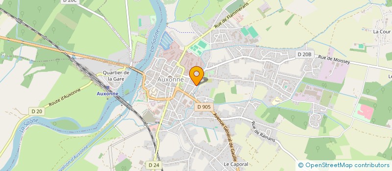 localisation de l'entreprise PTAM  AUXONNE