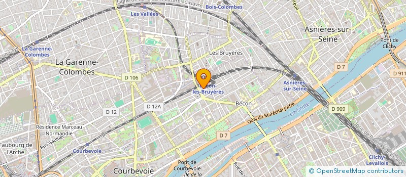 localisation de l'entreprise PTAP BATIMENT à COURBEVOIE