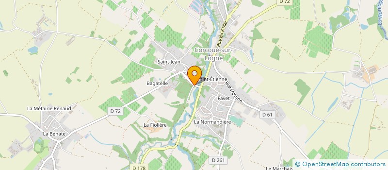 localisation de l'entreprise PTB INVEST  CORCOUE-SUR-LOGNE