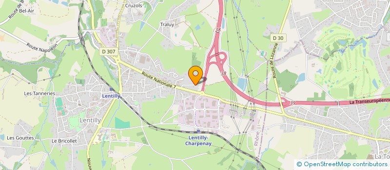 localisation de l'entreprise PTC CREW  LYON