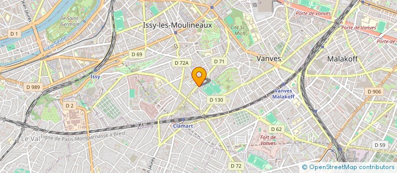 localisation de l'entreprise PTC MUSIC à ISSY-LES-MOULINEAUX
