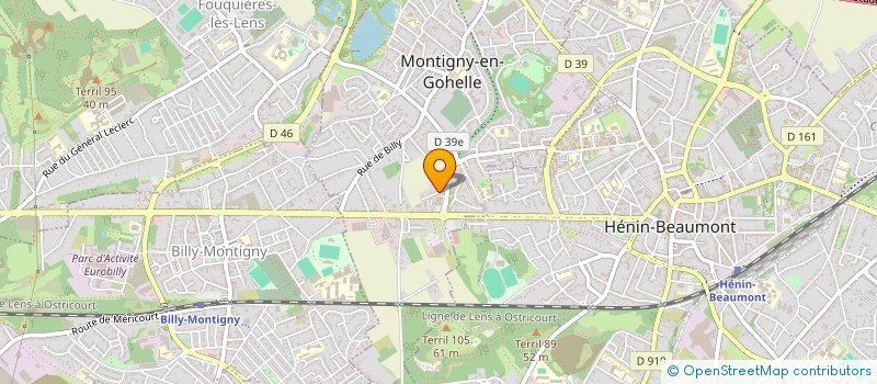 localisation de l'entreprise PTCE HENI-CARVIN  MONTIGNY-EN-GOHELLE