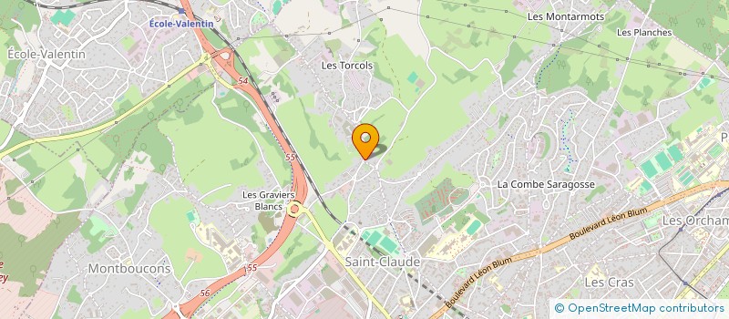 localisation de l'entreprise PTCI à BESANCON