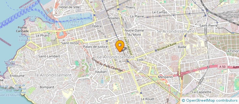 localisation de l'entreprise PTCS SERVICE à MARSEILLE