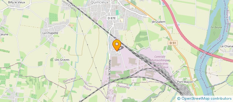 localisation de l'entreprise PTD PRETIMMO  QUINCIEUX