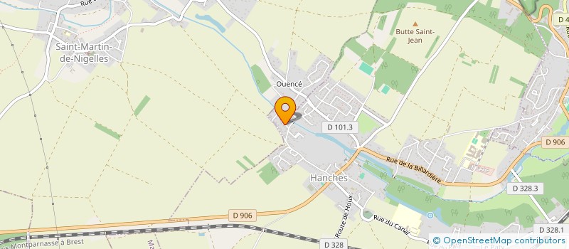 localisation de l'entreprise PTG DE L'ARCHE DU LOREAU à HANCHES