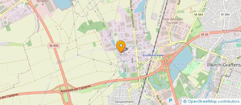 localisation de l'entreprise PTH ALSACE à GEISPOLSHEIM