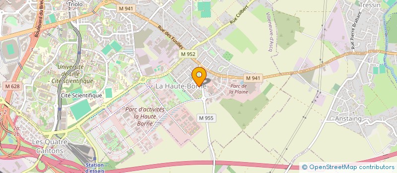 localisation de l'entreprise PTH AUTOMATION à VILLENEUVE-D'ASCQ