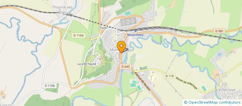 localisation de l'entreprise PTI'JEAN à MONTMEDY