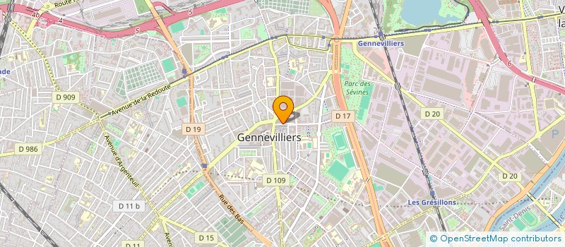 localisation de l'entreprise PTI LOUIS à GENNEVILLIERS