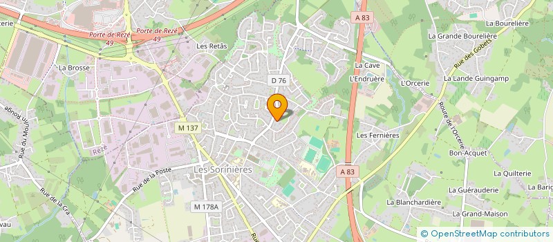 localisation de l'entreprise PTILOO à LES SORINIERES