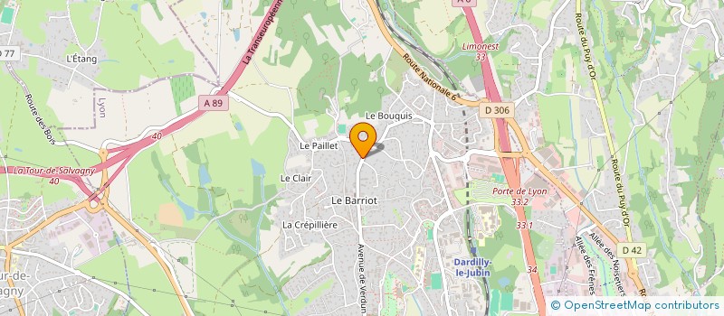 localisation de l'entreprise PTILOU  DARDILLY