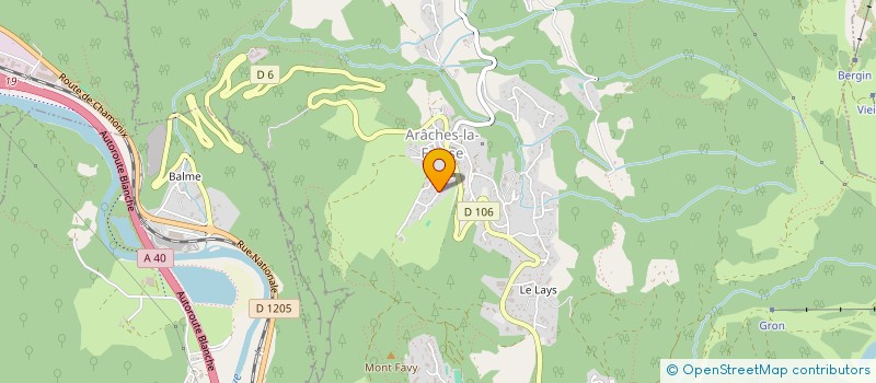 localisation de l'entreprise PTIOU BERCEAU  ARACHES-LA-FRASSE