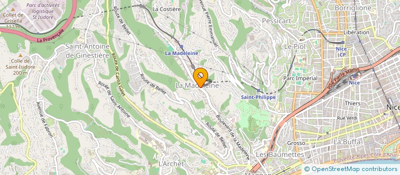 localisation de l'entreprise PTL à NICE