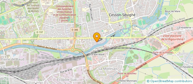 localisation de l'entreprise PTLC PARTNERS à CESSON-SEVIGNE