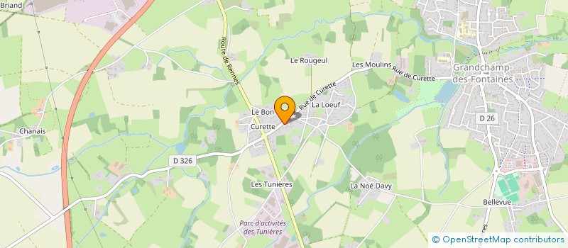 localisation de l'entreprise PTLM  GRANDCHAMP-DES-FONTAINES