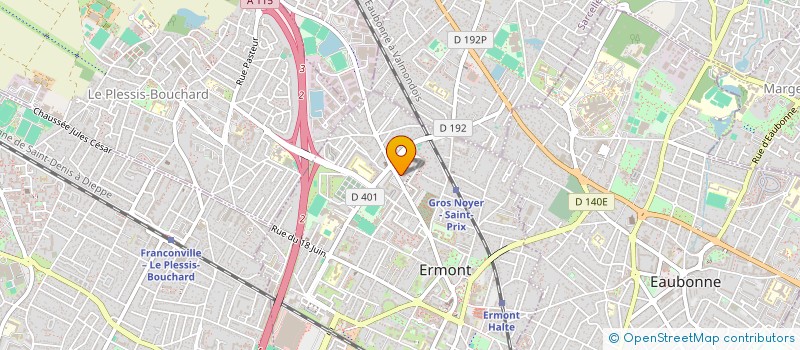 localisation de l'entreprise PTOLEMEE à ERMONT