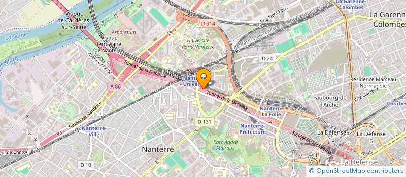 localisation de l'entreprise PTP DISTRIBUTION  NANTERRE