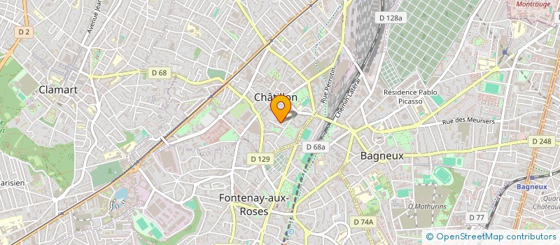 localisation de l'entreprise PTP ECO DECO  CHATILLON