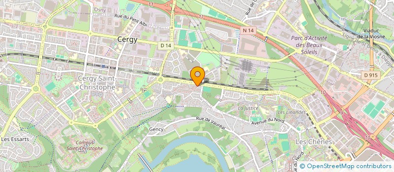 localisation de l'entreprise PTR SERVICES à CERGY