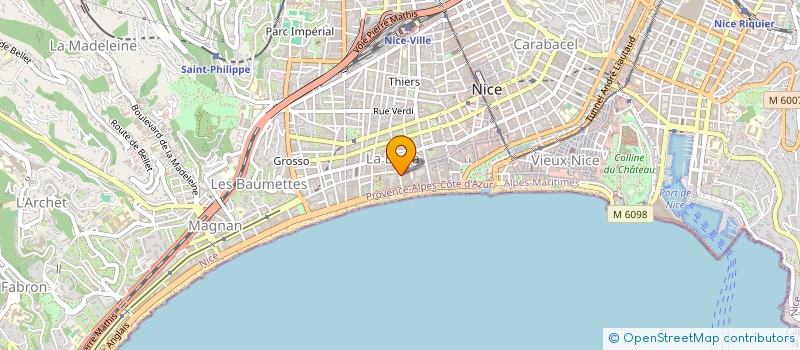 localisation de l'entreprise PTRADE à NICE