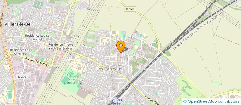 localisation de l'entreprise PTRANS  VILLIERS-LE-BEL