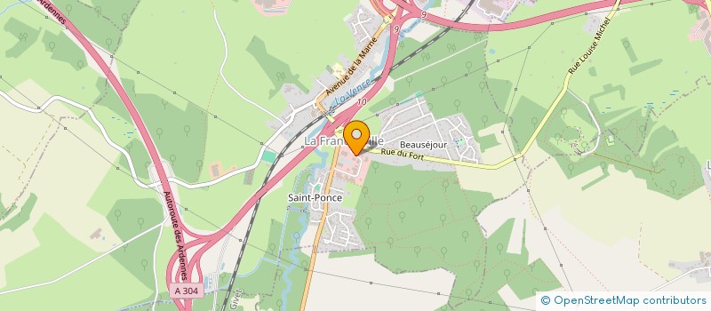 localisation de l'entreprise PTS  LA FRANCHEVILLE