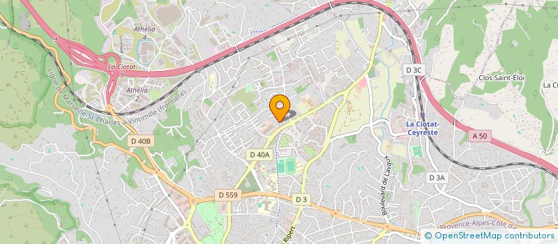 localisation de l'entreprise PTSC HOLDING  LA CIOTAT