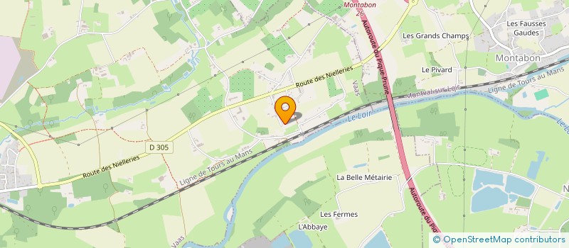 localisation de l'entreprise PTSST72  VAAS