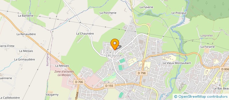 localisation de l'entreprise PTZ  LECOUSSE