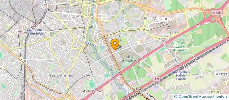 localisation de l'entreprise PTZ FAMILY à MONTPELLIER