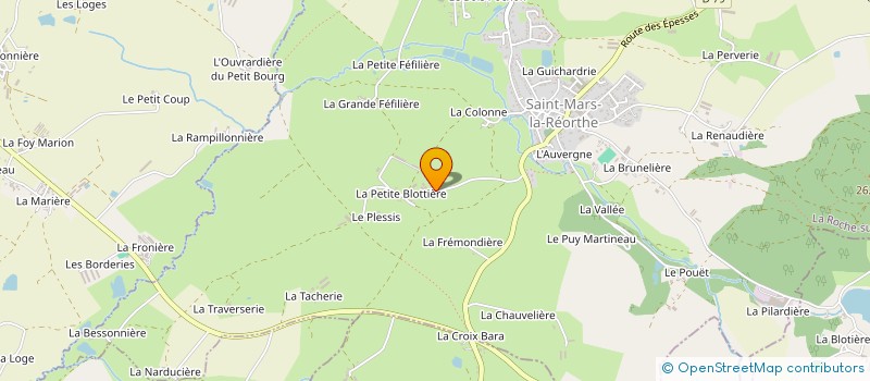 localisation de l'entreprise PUAUD à SAINT-MARS-LA-REORTHE